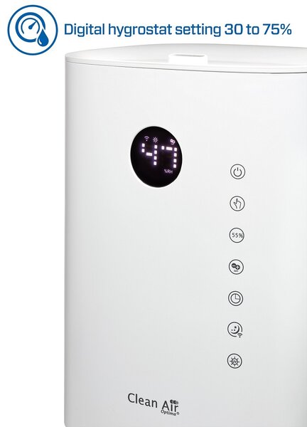 Zvlhčovač Clean Air Optima CA-604 Smart, vrchné plnenie Farba: Biela
