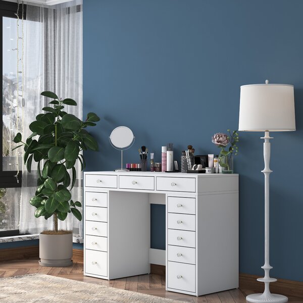 Kalune Design Toaletný stolík Melissa 01 biely