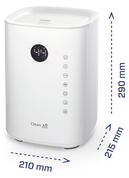 Zvlhčovač Clean Air Optima CA-604 Smart, vrchné plnenie Farba: Biela