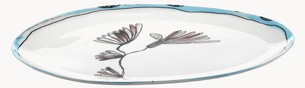 Servírovací tanier z jemného kostného porcelánu Midnight Flowers