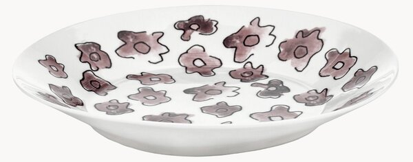Hlboké taniere z jemného kostného porcelánu Midnight Flowers, 2 ks