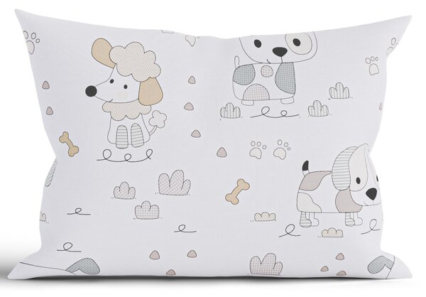 Bavlnená obliečka na vankúš Renforcé 50 × 70 cm - Psia pohoda