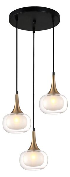 ITALUX PND-99709-3A-BRO-CL - Luster na lanku KONILA 3xG9/10W/230V