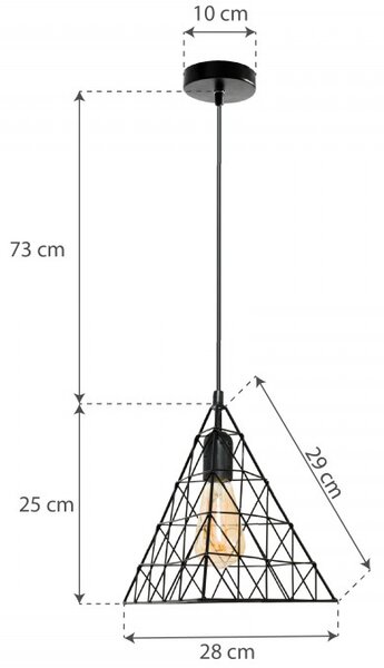 TooLight Stropné svietidlo Triangle LH2058