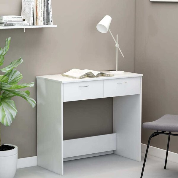 Maison Exclusive - Biely písací stôl 80×40×75 cm Drevený materiál