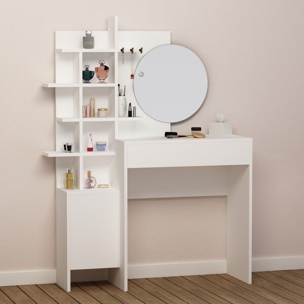 Kalune Design Toaletný stolík MUP 105 cm biely