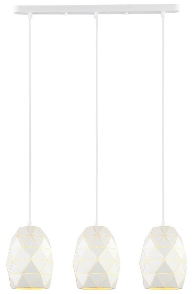 ITALUX MDM-3480/3 W - Luster na lanku HARLEY 3xE27/40W/230V biela