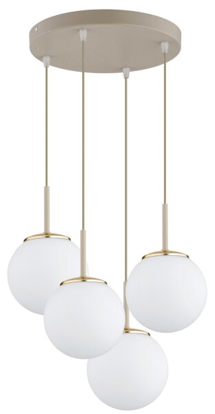 Brilagi - Luster na lanku MILO ECRU 4xE27/60W/230V béžová/zlatá