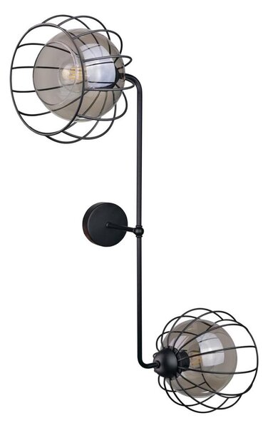 Nástenné svietidlo SOLO BLACK 2xE27/60W/230V