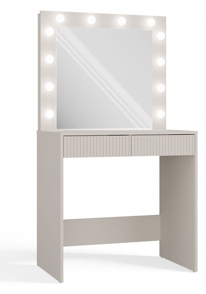 TP Living Toaletný stolík s LED osvetlením MARINA Slim kašmír