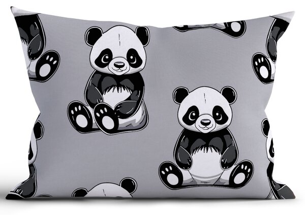 Bavlnená obliečka na vankúš Renforcé 50 × 70 cm - Panda