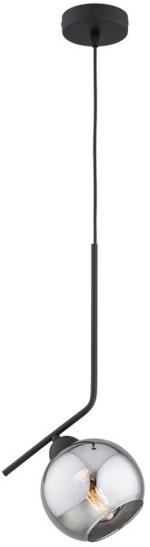Brilagi - Luster na lanku DIOR 1xE27/60W/230V čierna/dymová sivá