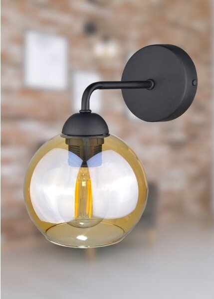 Nástenné svietidlo MELLE BLACK 1xE27/60W/230V