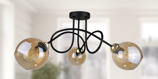 Prisadený luster VENUS GOLD 3xE27/60W/230V