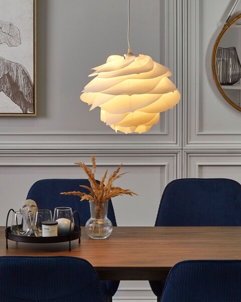 Závesná lampa biely kvet v tvare ružového osvetlenia detskej izby moderný dizajn