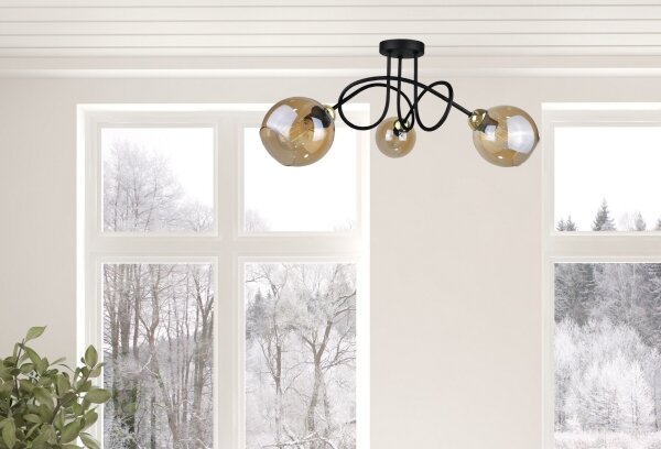 Prisadený luster VENUS GOLD 3xE27/60W/230V