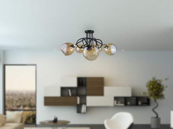 Prisadený luster VENUS GOLD 5xE27/60W/230V