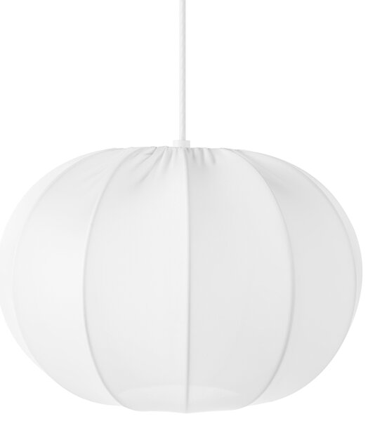 Závesná lampa biela nylon látkové tienidlo osvetlenie moderný štýl obývacia izba