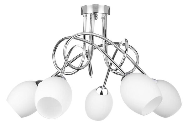 Prisadený luster TWIST WHITE 5xE14/40W/230V