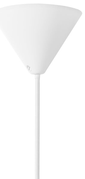 Závesná lampa biela nylon látkové tienidlo osvetlenie moderný štýl obývacia izba