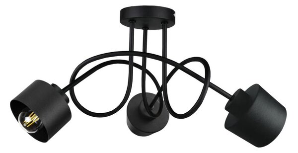 Prisadený luster SIMPLY BLACK 3xE27/60W/230V