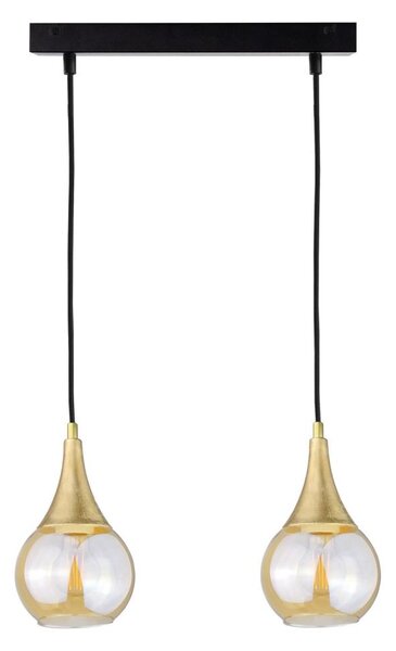 Luster na lanku LACRIMA HONEY 2xE27/60W/230V