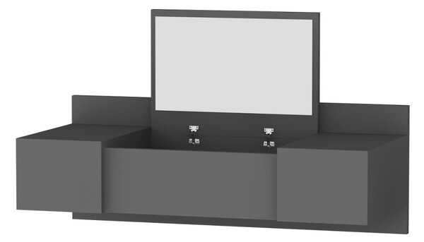 Kalune Design Toaletný stolík ZAKKUM 100 cm antracitový