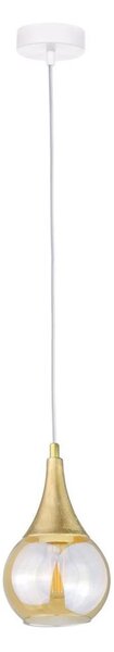 Luster na lanku LACRIMA WHITE 1xE27/60W/230V
