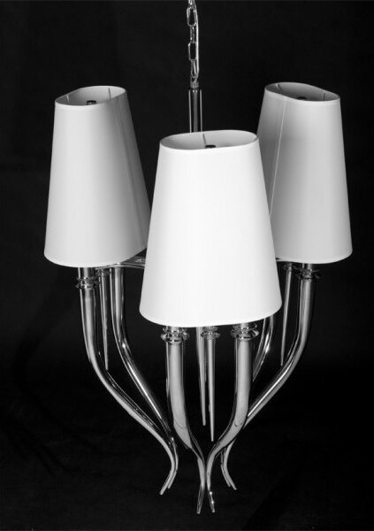 Azzardo AZ0028 - Luster na reťazi DIABLO 6xE14/11W/230V biela