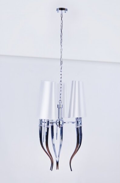 Azzardo AZ0028 - Luster na reťazi DIABLO 6xE14/11W/230V biela