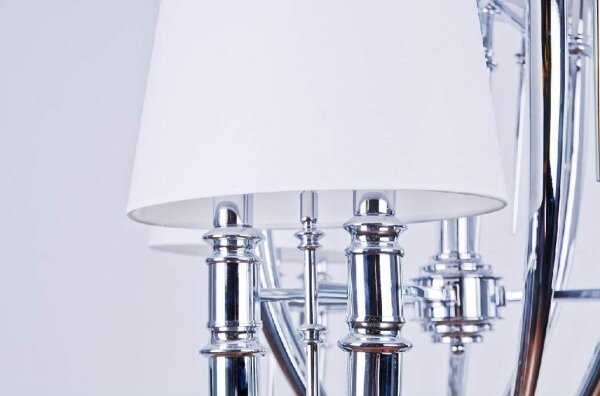 Azzardo AZ0028 - Luster na reťazi DIABLO 6xE14/11W/230V biela