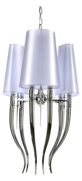 Azzardo AZ0028 - Luster na reťazi DIABLO 6xE14/11W/230V biela