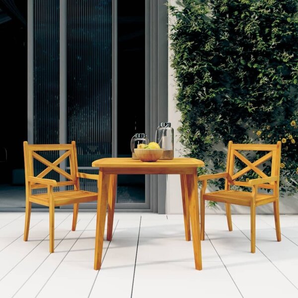 Maison Exclusive - Záhradný stôl 85x85x75 cm Masívne drevo Acacia