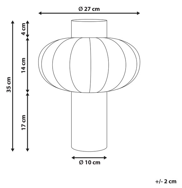 Stolná lampa svetlohnedá kov železo nylonové tienidlo kaučukové drevo moderná obývacia izba spálňa