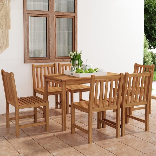 Maison Exclusive – 7-dielna záhradná jedálenská súprava 120 x 70 cm z masívneho teakového dreva