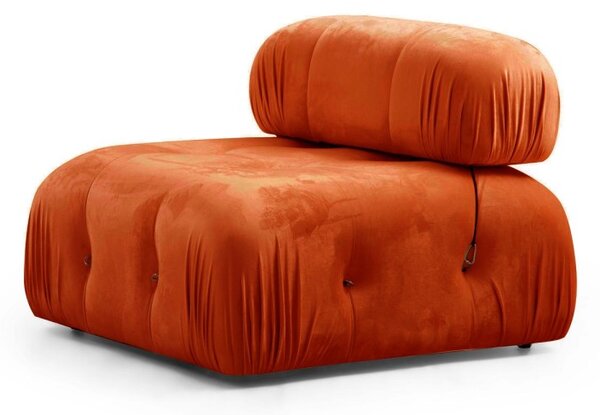 Hanah Home Trojmiestna modulárna pohovka Bubble 288 cm zamat oranžová