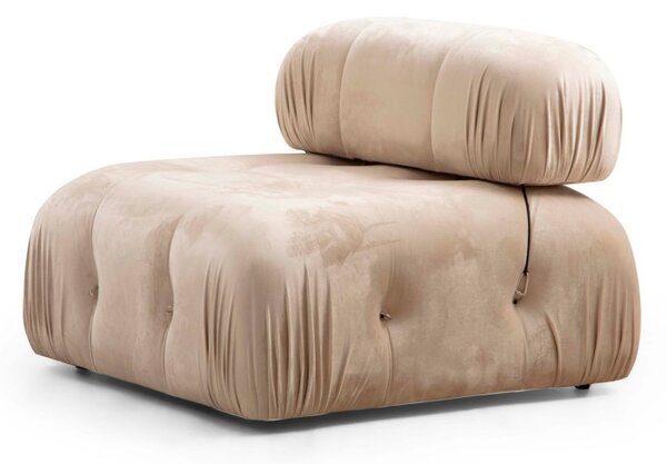 Hanah Home Trojmiestna modulárna pohovka Bubble 288 cm zamat krémová