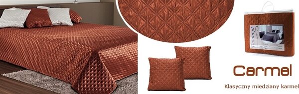 Tutumi Prikrývka na posteľ Palermo + 2 obliečky na vankúš červená, veľkosť 200x220