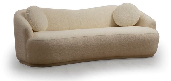 Hanah Home Trojmiestna pohovka Ancona 225 cm boucle krémová