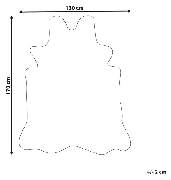 Koberec béžová a čierna umelá kožušina 130 x 170 cm s gepardím vzorom nepravidelný tvar obývačka spálňa