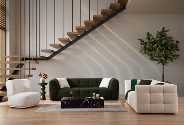 Hanah Home Trojmiestna pohovka Cady 235 cm zelená