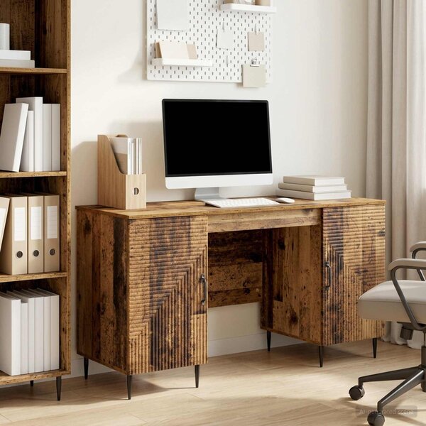 Maison Exclusive – písací stôl s policou z recyklovaného dreva 142,5 x 50 x 75 cm, drevotrieska