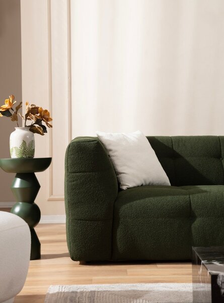 Hanah Home Trojmiestna pohovka Cady 235 cm zelená
