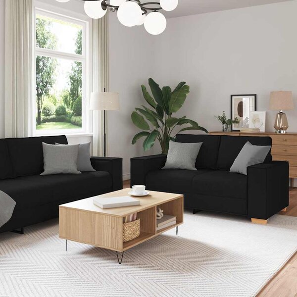 Maison Exclusive – 2-dielna sedacia súprava s vankúmi, ierna látka