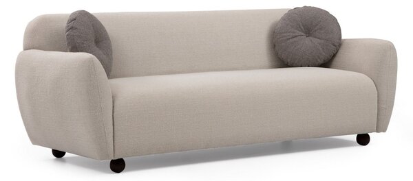 Hanah Home Trojmiestna pohovka Eddy 223 cm krémová