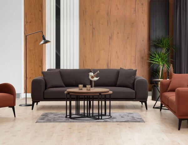 Hanah Home Trojmiestna pohovka Kenzo 235 cm sivá