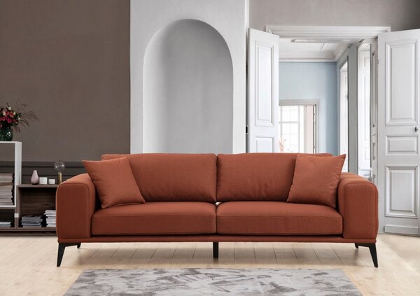 Hanah Home Trojmiestna pohovka Kenzo 235 cm tehlová