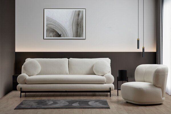 Hanah Home Trojmiestna pohovka Livorno 230 cm biela