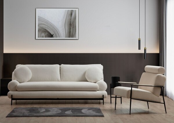 Hanah Home Trojmiestna pohovka Livorno 230 cm biela