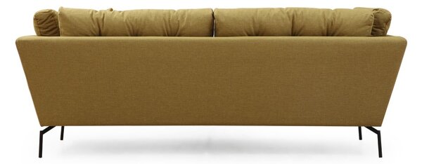 Hanah Home Trojmiestna pohovka Mapa 214 cm žlto-zelená
